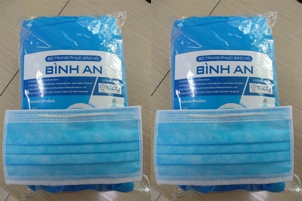 Quần áo phòng sạch set 5 món